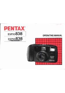 Pentax Espio 838 manual. Camera Instructions.